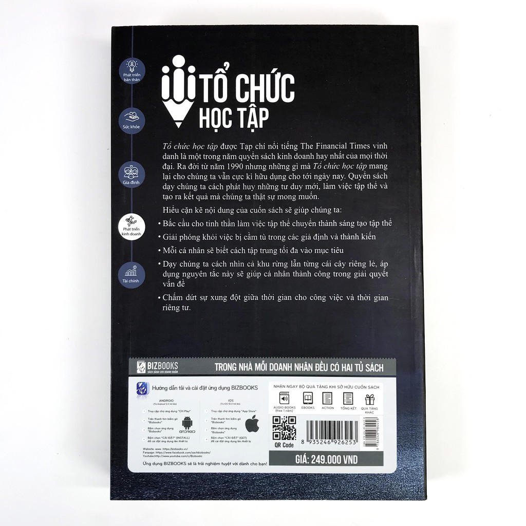 Sách - Tổ Chức Học Tập - Bí Mật Kiến Tạo Lợi Thế Cạnh Tranh Bền Vững Cho Doanh Nghiệp Tặng Kèm Cây Viết Galaxy