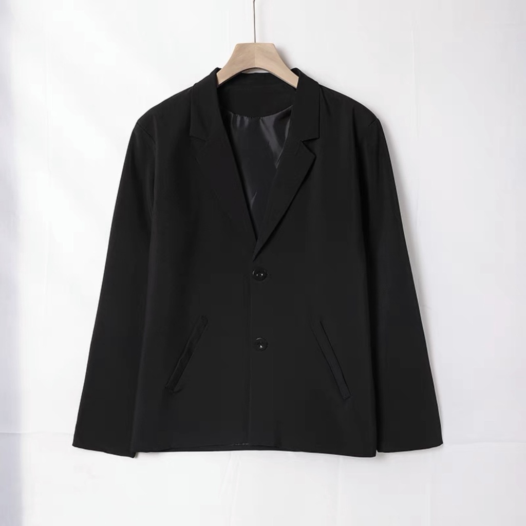 Áo khoác Blazer Nam Form rộng dài tay unisex basic cổ Vest cao cấp ,hợp mọi thời đại, phong cách Hàn Quốc, Vest | BigBuy360 - bigbuy360.vn