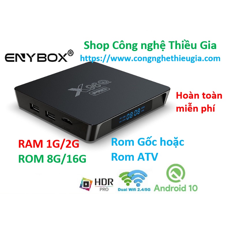 Android TV Box X96Q Pro, AndroidTV 10 mới nhất, ổn định mượt mà