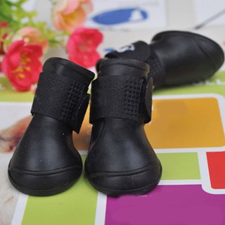 Bộ 4 chiếc giày cao su bảo vệ chống thấm nước cho thú cưng nhỏ