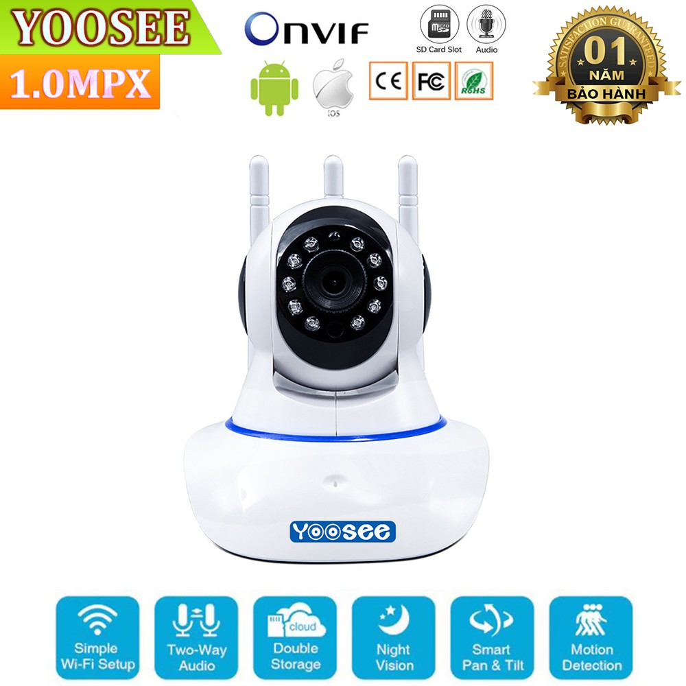 Camera Giám Sát Yoosee 3 Râu 10 Đèn Hồng Ngoại