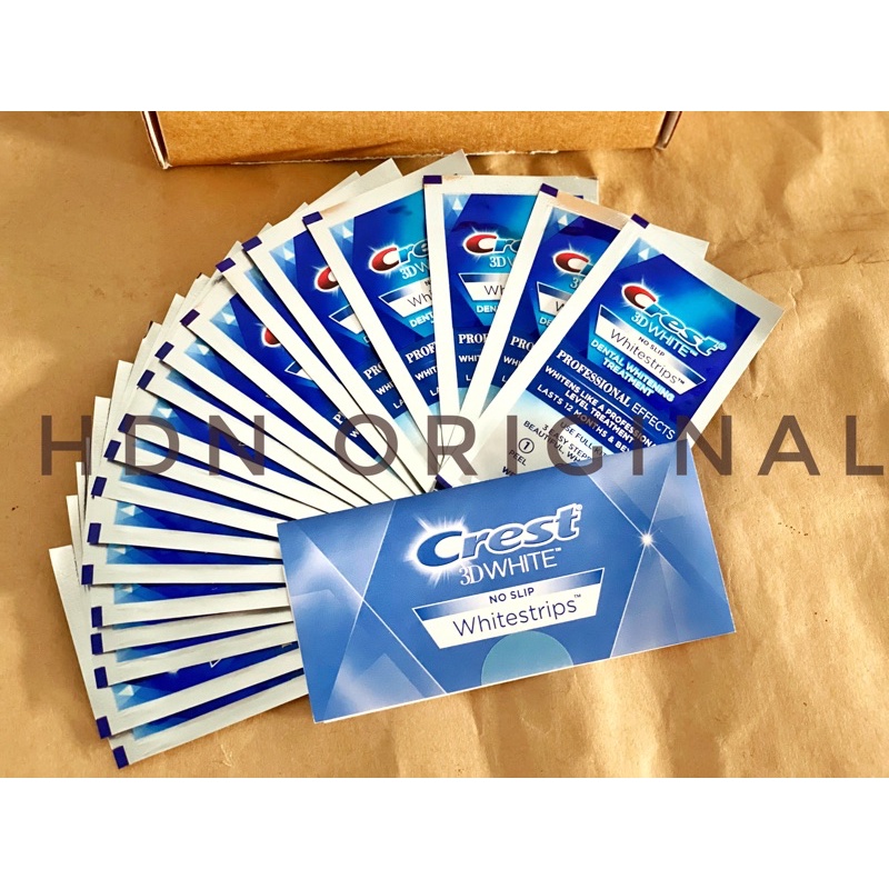 Lẻ Miếng dán Crest 3D whitestrips Professional Effects Teeth Whitening Strips