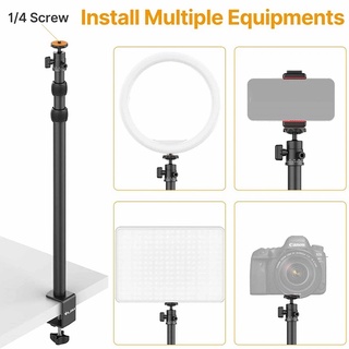 Ulanzi vijim ls03, chân đế kẹp bàn đi kèm ballhead xoay 360°