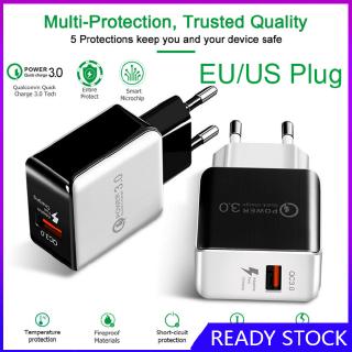 FL【COD Ready】USB Fast Charging Quick Wall Charger Adapter Plug for Samsung Android iPhone LG