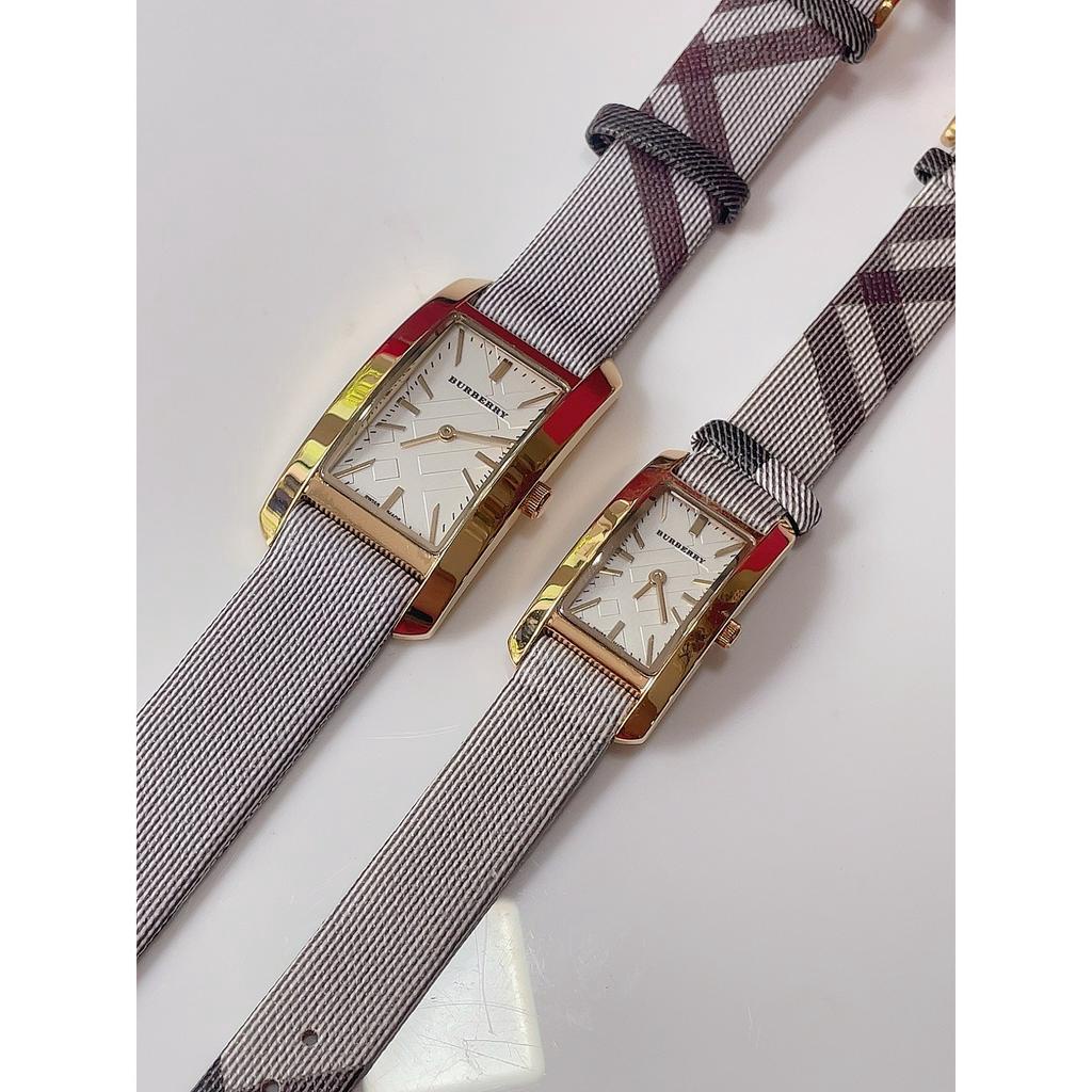 Đồng hồ nữ burberry mặt chữ nhật , size 25mm / 20mm