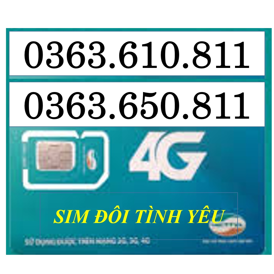 SIM VIETTEL CHỌN SỐ GIỐNG NHAU CHO CÁC CẶP ĐÔI - NHIỀU SỐ ĐẸP CHO BẠN LỰA CHỌN