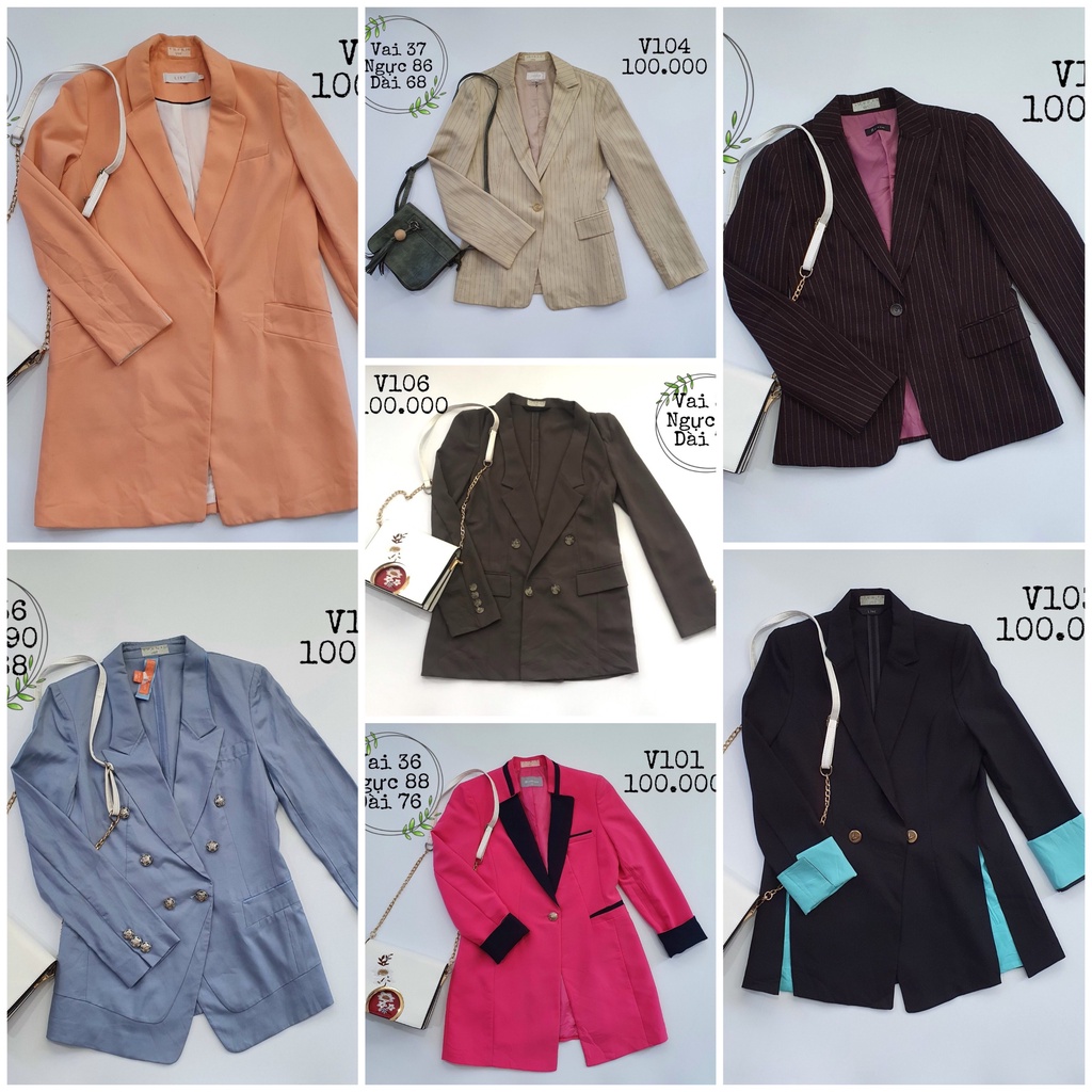 Vest - blazer nữ Hàn - Nhật [2hand] đồng giá 100k | BigBuy360 - bigbuy360.vn