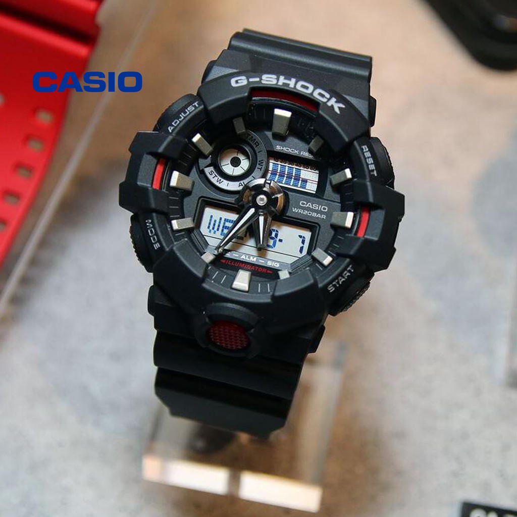 Đồng hồ nam CASIO G-Shock GA-700-1ADR chính hãng - Bảo hành 5 năm, Thay pin miễn phí
