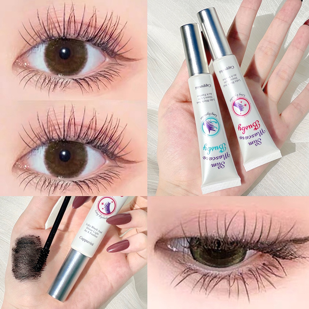 Mascara Uốn Cong Làm Dài Lông Mi 2 Màu Kháng Nước Không Nhòe Lâu Trôi