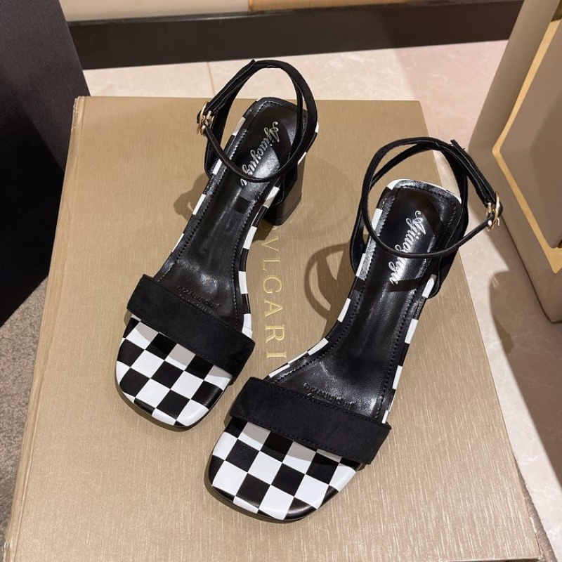 Giày Cao Gót Mũi Vuông Phong Cách Mới 2022 Thời Trang Mùa Hè Cho Nữ