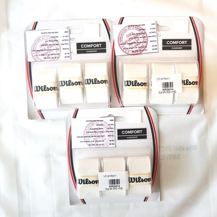 Cuốn cán tennis Wilson vỉ 3 cái chính hãng