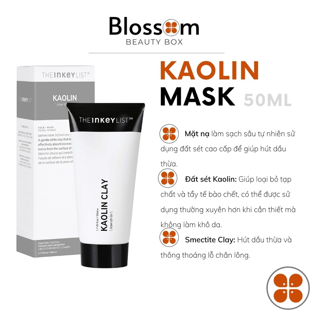 Mặt nạ đất sét KAOLIN MASK | The inkey list 50ml