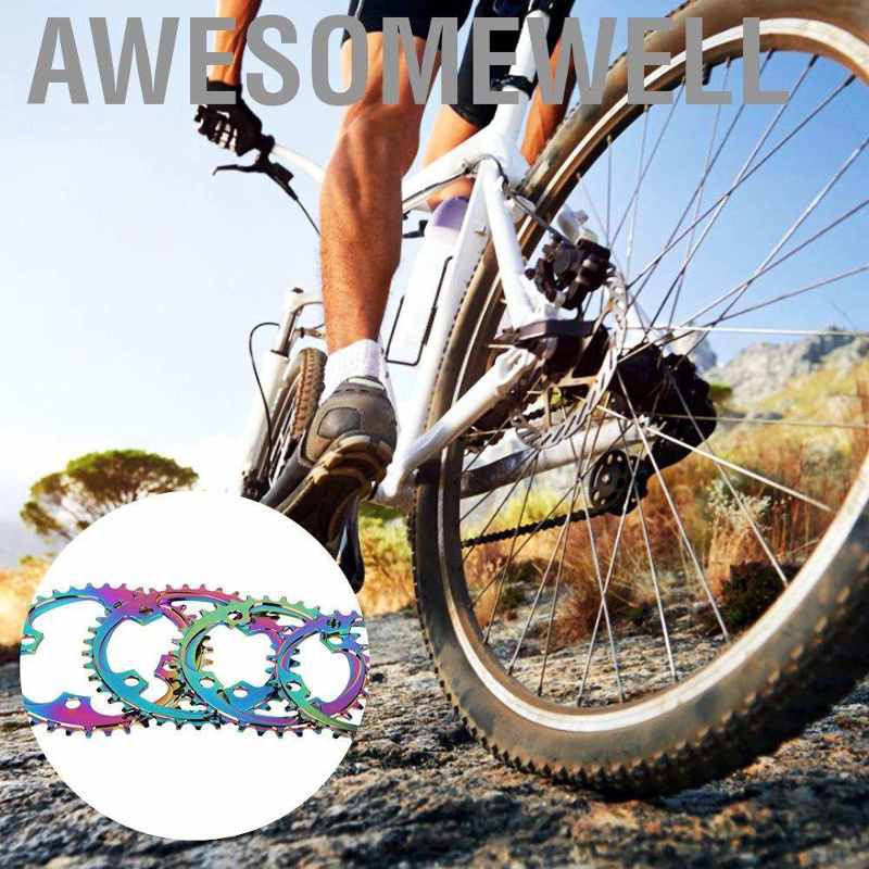 Awesomewell Aluminum Alloy 32T/34T/36T/38T Single Speed Bike Crank Ring Chain Wheel Disc