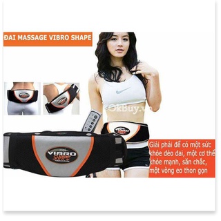Đai rung nóng mỡ bụng massage giảm eo Vibro Shape cao cấp