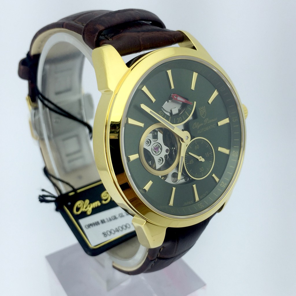 Đồng hồ nam OLYM PIANUS chính hãng OP9908-88.1AGK-GL, dây da