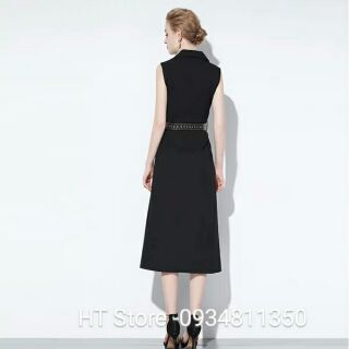 Đầm body cổ vest. Hàng thiết kế