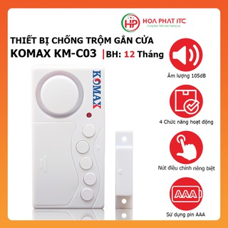 [MÃ GIẢM GIÁ ĐẾN 10K ] Thiết bị chống trộm gắn cửa, Báo trộm gắn cửa  Komax KM-C03 - Chính hãng bảo hành 12 tháng