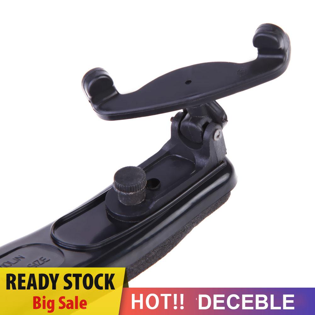 deceble Violin Shoulder Rest Fully Adjustable Black Support for Violin 3/4 4/4 1/2