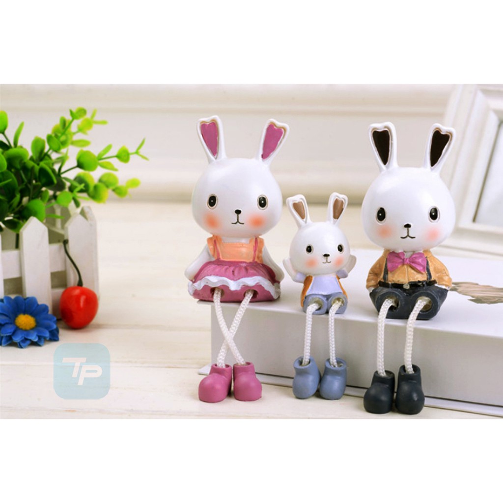 Bộ 3 Búp Bê Gia Đình Thỏ