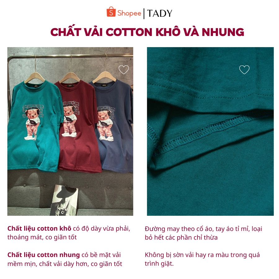Áo Thun 3158 Cotton Form Rộng Chất Cotton Mặt Nhung Oversize Dành Cho Cả Nam Và Nữ