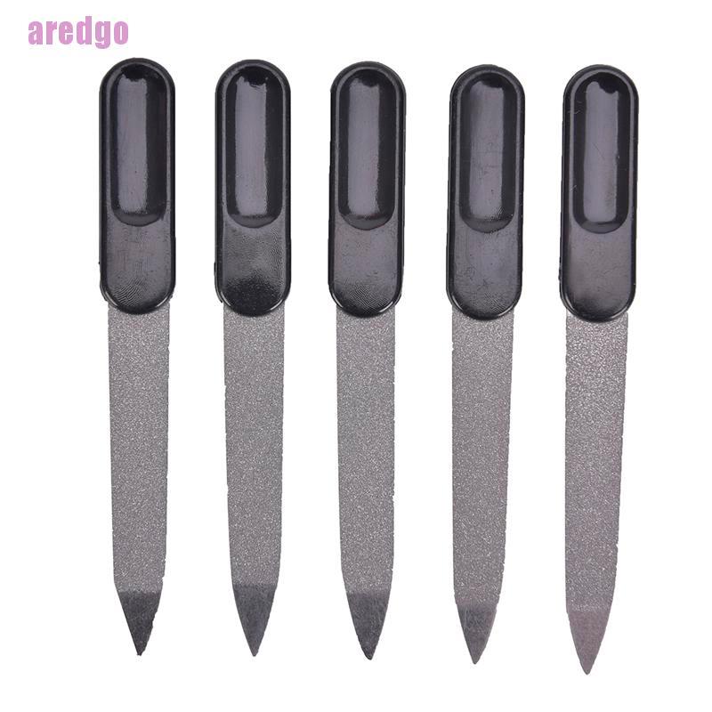 (Hàng Mới Về) Bộ 5 Cây Dũa Móng Tay 2 Mặt Bằng Nhựa