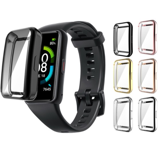 (SẵnVN) Huawei band 7 / 6 - Honor band 6 - Dây cao su / Dán màn hình full màn / Ốp viền chống va đập / Honor Band 4 &amp; 5