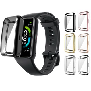 Huawei band 6 - Honor band 6 - Dây cao su màu / Dán màn hình full màn / Ốp viền chống va đập / Honor Band 4 & 5