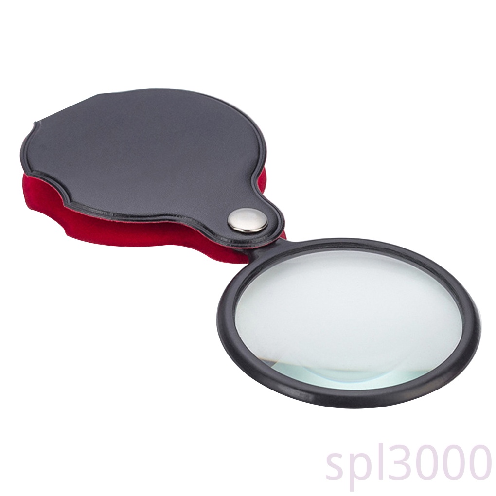 Kính lúp mini bỏ túi phóng đại 8 lần 50mm màu sắc ngẫu nhiên