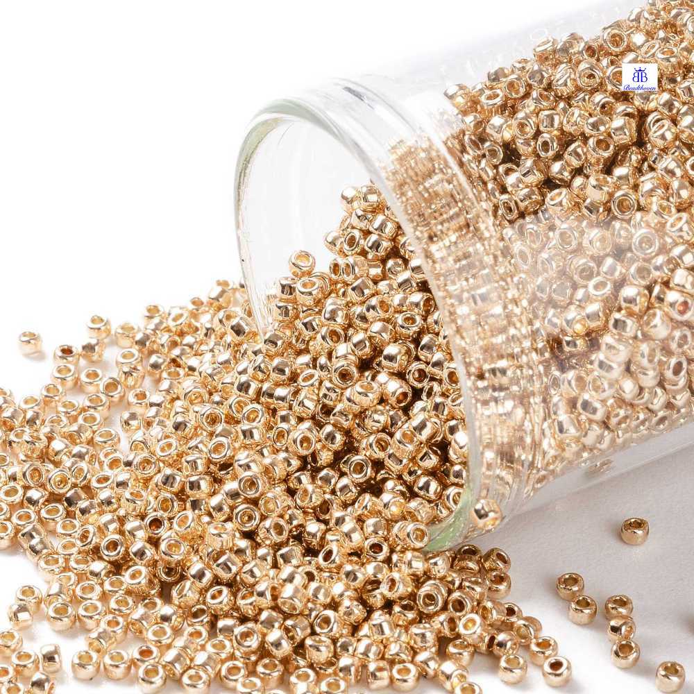 Hạt Giống Nhật Bản toho Hạt Tròn 10-50g   Khoảng 3000 Cái / 10g 15 / 0 1.5mm Lỗ: 0.7mm: