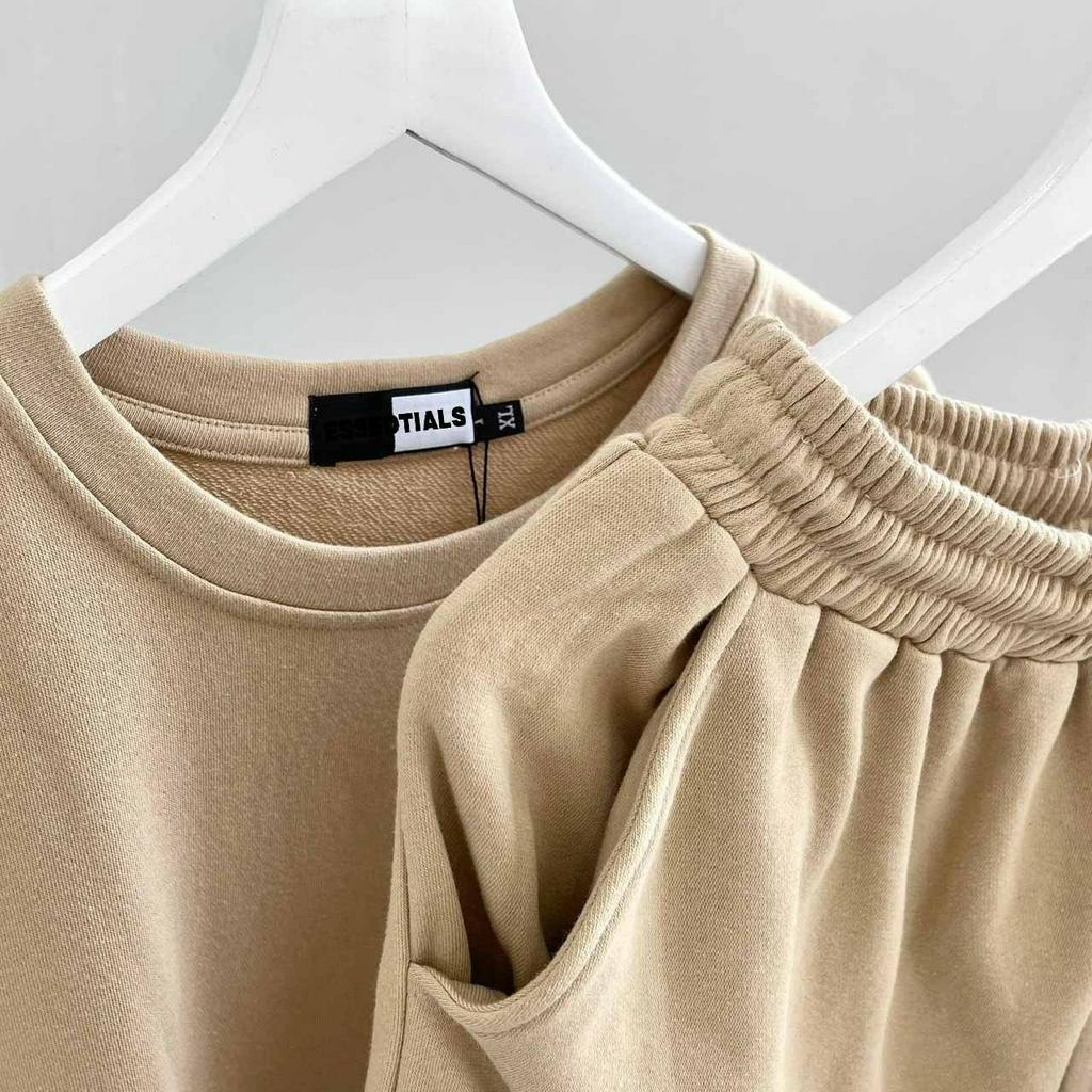 đồ bộ mặc nhà ESSEOTIALS vải thun da cá siêu mát - bộ thể thao chất thấm hút mồ hôi phong cách thể thao trẻ trung