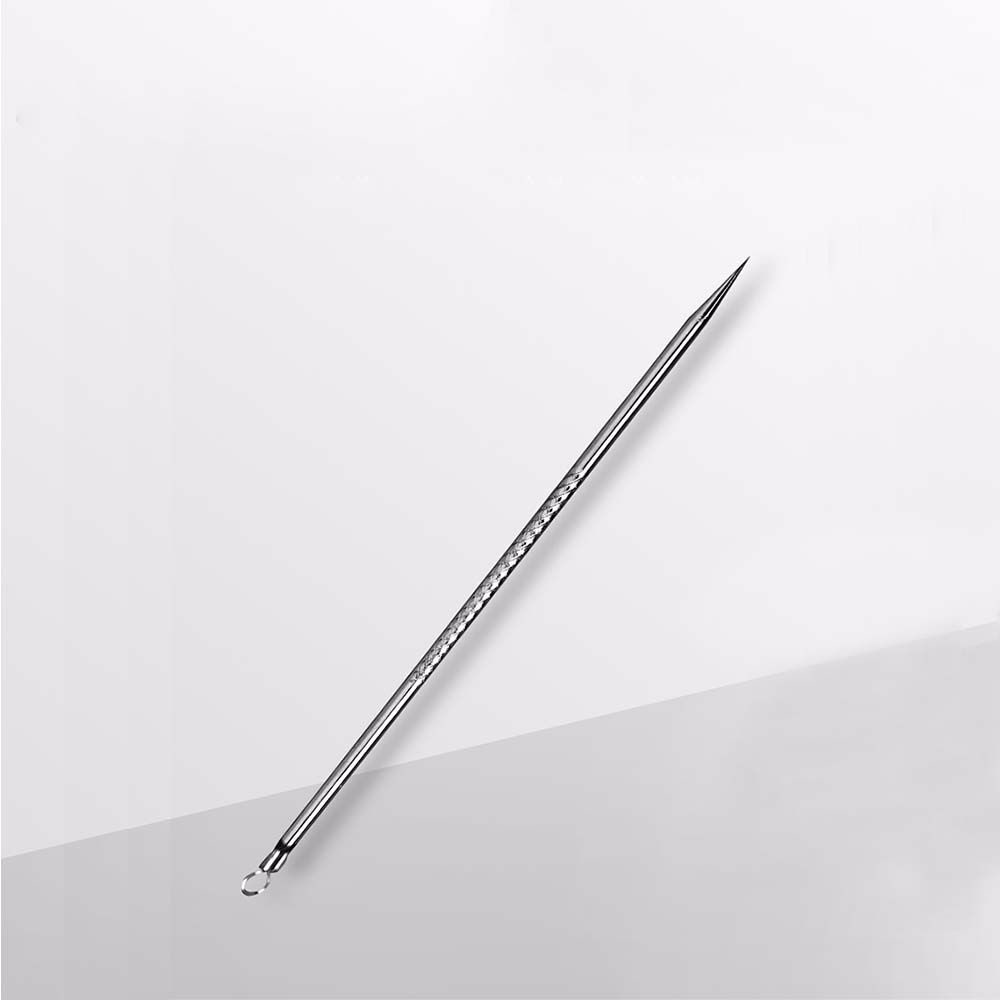 Dụng cụ nặn mụn đầu đen bằng thép không gỉ chiều dài 12cm tiện lợi