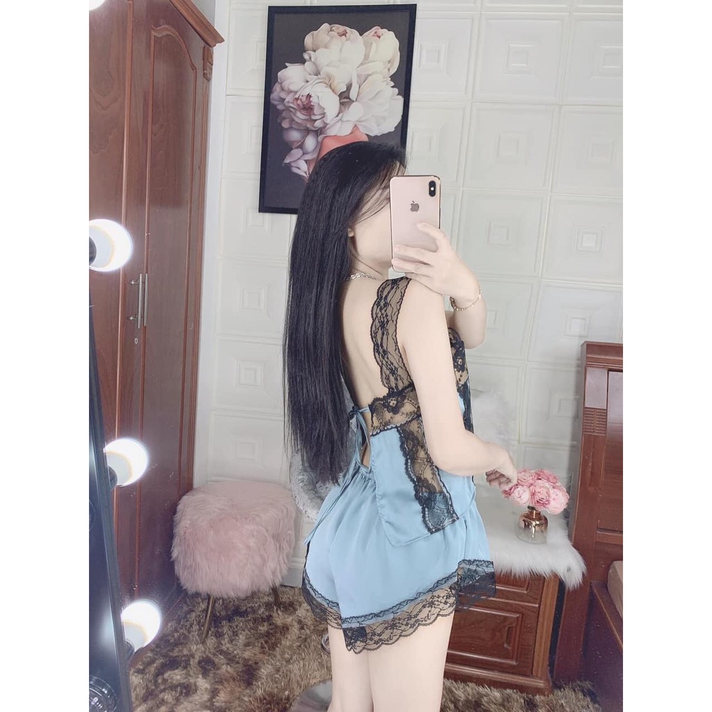 Đồ ngủ sexy 💕Freeship 💕 Đồ ngủ sexy nữ dây ren siêu gợi cảm Freesize dưới 60kg - DCQ shop