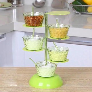 Khay đựng gia vị 5 tầng Giá đựng gia vị kệ đựng gia vị