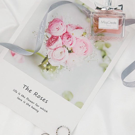 Ảnh bìa sách đẹp phụ kiện trang trí chụp ảnh sản phẩm xin xắn. postcard decor