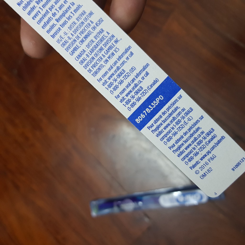 Bàn chải Oral B Pro Health USA