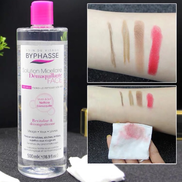 (Bill + Date mới 2022) Nước Tẩy Trang Byphasse Solution Micerallaire Face 500ml