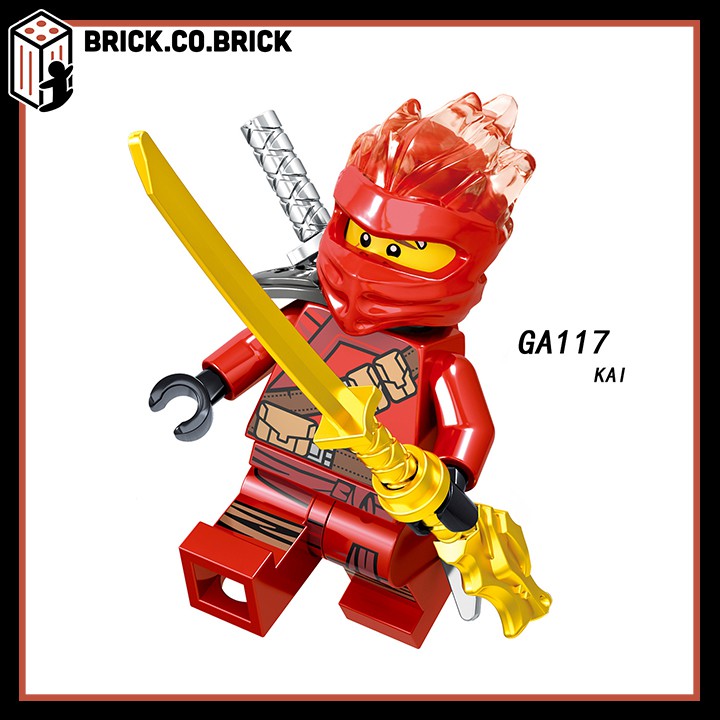 Lego Ninja Phantom Đồ Chơi Lắp Ráp Minifigure Và Non Lego Nhân Vật Hồ Ly Samurai Akita Zane Nya Kai GA115-GA122