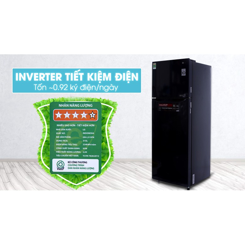 Tủ lạnh LG Inverter 315 lít GN-L315PN