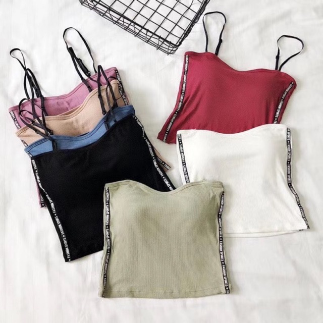 Áo bra dây mảnh bra 2 dây co giản tốt 2056