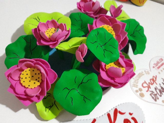 Hoa sen _ Đồ chơi tự làm mầm non | BigBuy360 - bigbuy360.vn