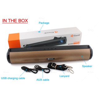 Loa Kisonli Bluetooth 901 - LED RGB