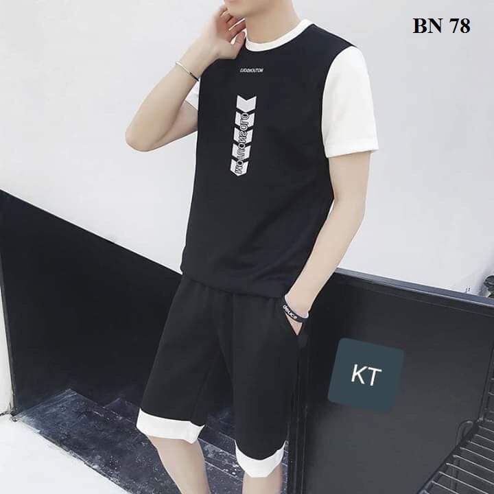 SET BỘ QUẦN ÁO THỂ THAO THUN LẠNH, SET BỘ ÁO NAM TAY LỠ chất liệu thun lạnh mền mịn in logo Đủ Size  - BN78 | BigBuy360 - bigbuy360.vn
