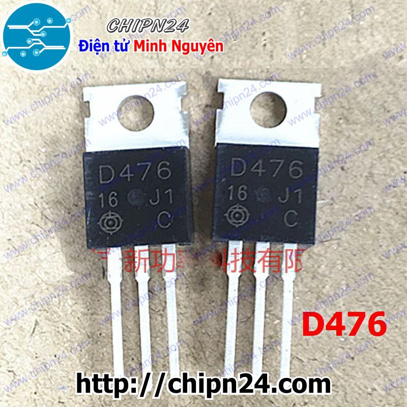 [1 CON] Transistor D476 TO-220 4A 70V NPN (2SD476 476)