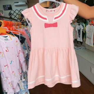 Đầm cotton cánh tiên bé gái