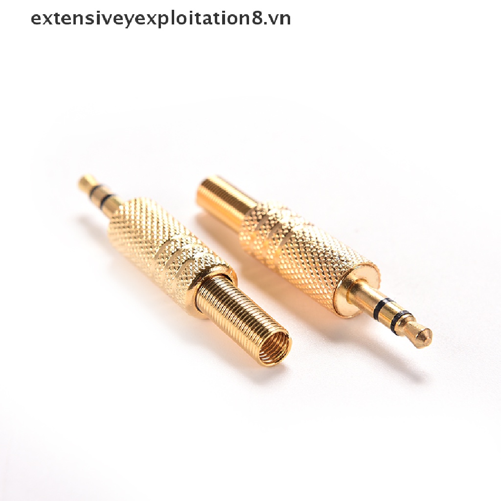 1 Jack Cắm Âm Thanh TRS Mạ Vàng 3.5mm 1 / 8 &quot;  [vn]