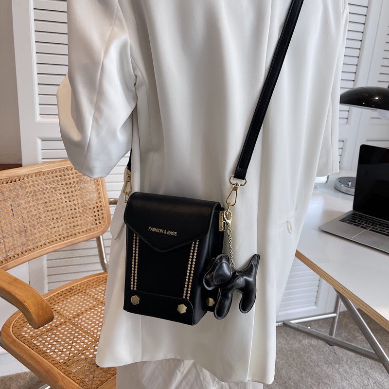 Túi Đeo Chéo Nhỏ Nhắn Màu Tương Phản Phong Cách Hàn Quốc Thời Trang Cho Nữ