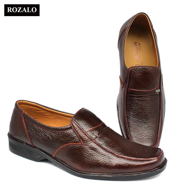 Giày lười thời trang nam công sở da bò Rozalo R5139