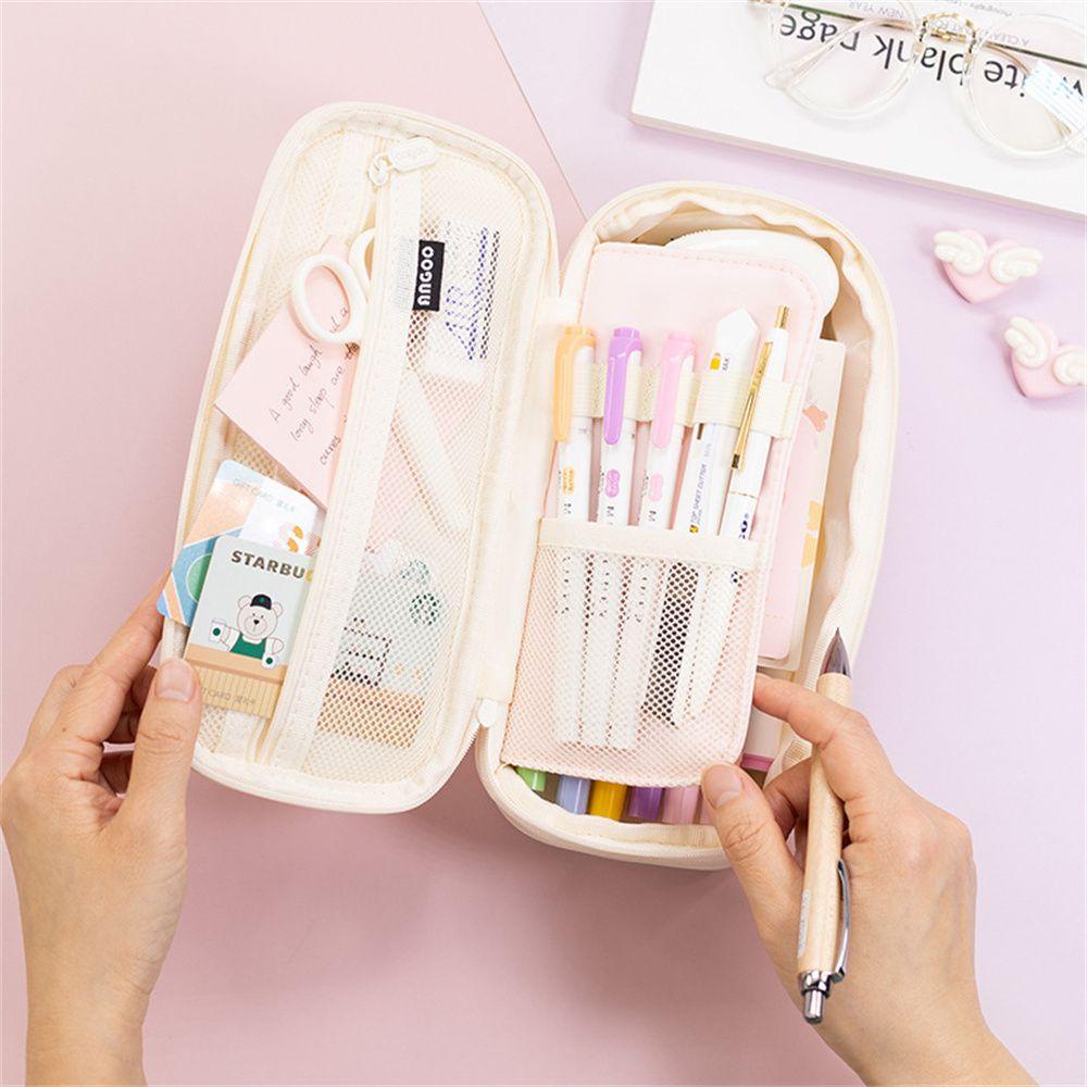 Túi Đựng Bút / Đồ Trang Điểm Sức Chứa Lớn Họa Tiết Dễ Thương