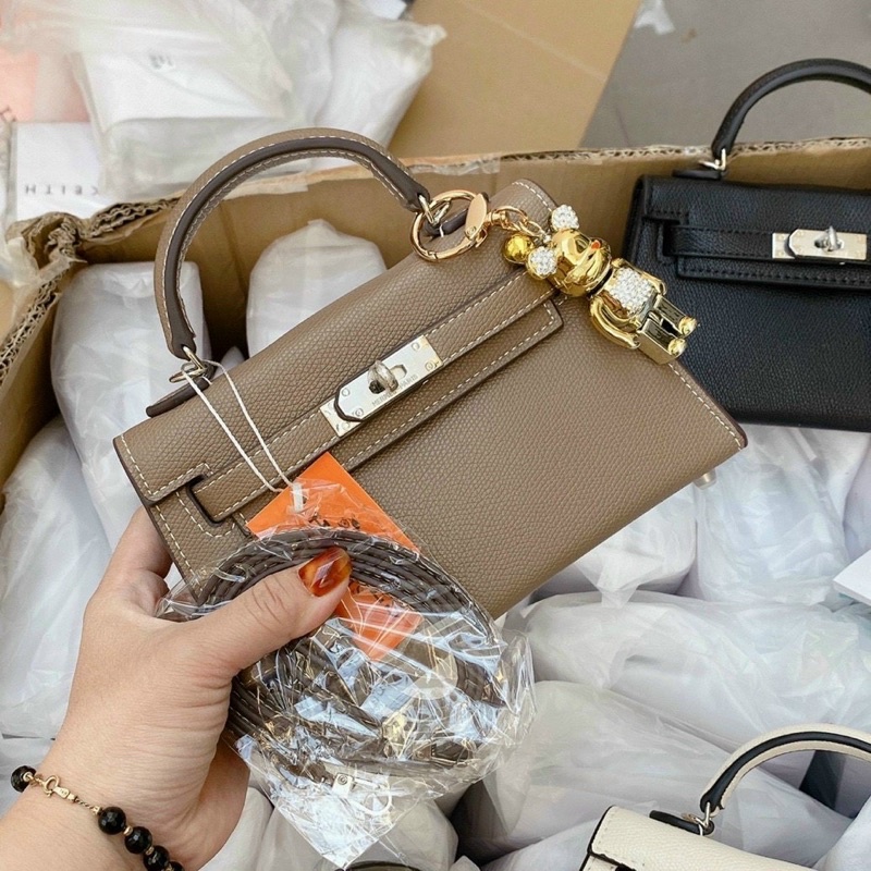 Túi  size 19 fullbox kèm dây đeo chéo nữ dây da bản nhỏ