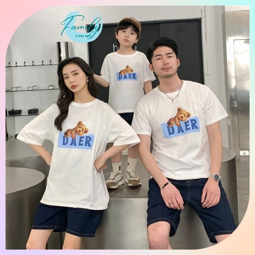 Áo gia đình 3/4/5 người mẫu gấu ader dễ thương. Family store